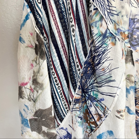 ✖️SOLD✖️•DOR DOR COUTURE•Anthropologie Mixed Media Long Sleeveless Cardigan/Vest - Picture 10 of 11